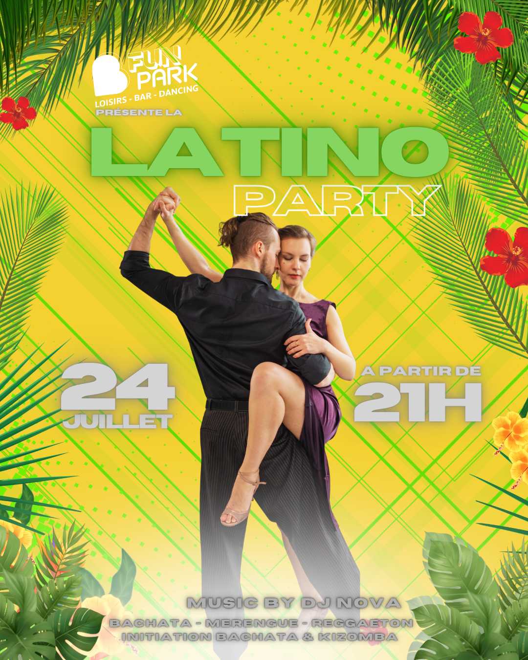 Soirée latino juillet 2026 B'Fun Park Moselle Est